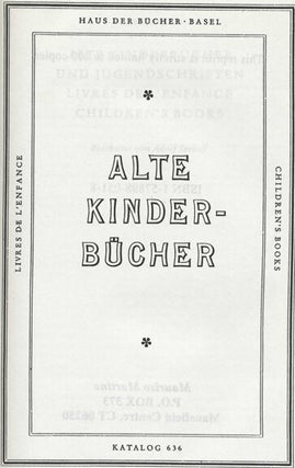 Alte Kinderbücher Und Jugendschriften; Livres De L'enfance; Children's Books