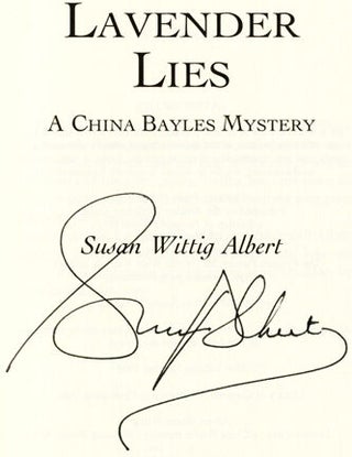 Lavender Lies - 1st Edition/1st Printing
