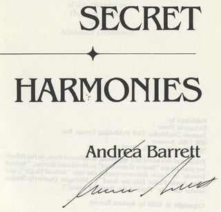 Secret Harmonies - Uncorrected Proof
