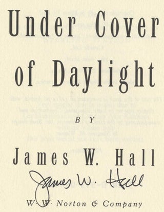 Under Cover of Daylight - 1st Edition/1st Printing