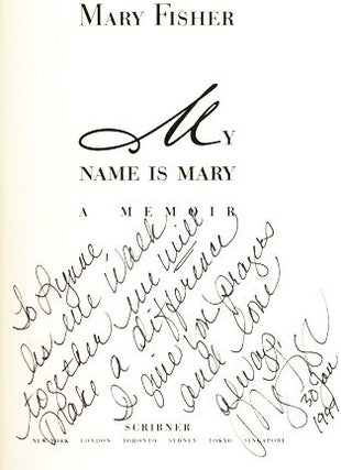 My Name is Mary: A Memoir - 1st Edition/1st Printing