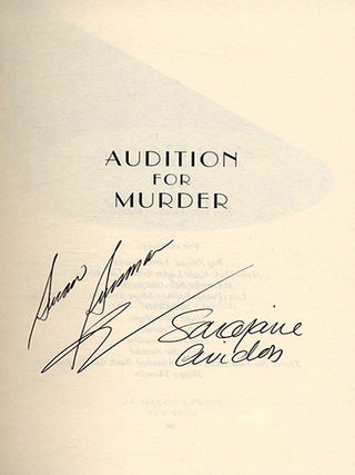 Audition for Murder - 1st Edition/1st Printing
