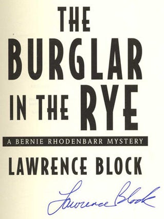 The Burglar in the Rye - 1st Edition/1st Printing