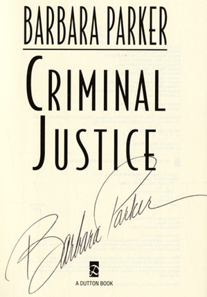 Criminal Justice - 1st Edition/1st Printing
