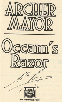 Occam's Razor - 1st Edition/1st Printing
