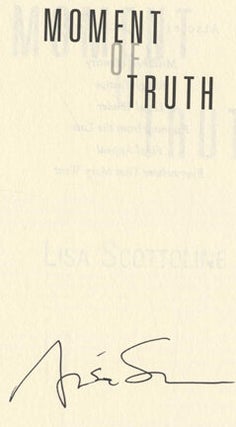 Moment of Truth - 1st Edition/1st Printing