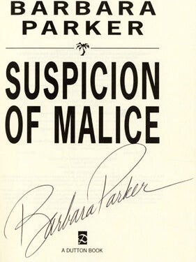Suspicion of Malice - 1st Edition/1st Printing