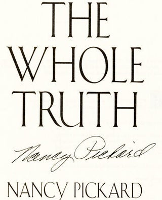 The Whole Truth - 1st Edition/1st Printing