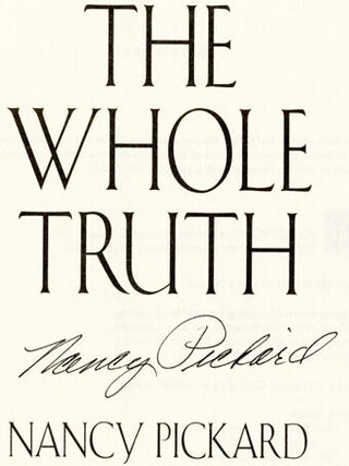 The Whole Truth - 1st Edition/1st Printing