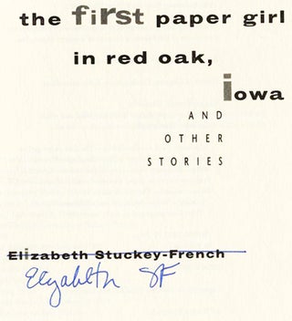 The First Paper Girl in Red Oak, Iowa - 1st Edition/1st Printing