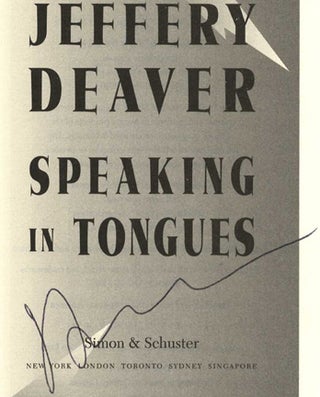 Speaking in Tongues - 1st Edition/1st Printing