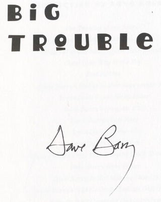 Big Trouble - 1st Edition/1st Printing