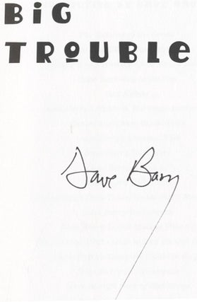 Big Trouble - 1st Edition/1st Printing