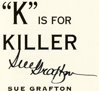 "K" Is For Killer - 1st Edition/1st Printing