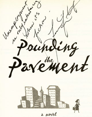 Pounding The Pavement - 1st Australian Edition/1st Printing. Jennifer Van Der Kwast.
