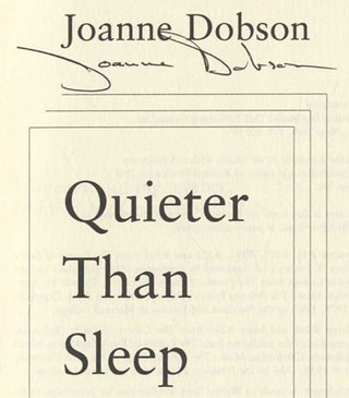 Quieter Than Sleep - 1st Edition/1st Printing