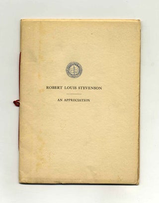 Book #34070 Robert Louis Stevenson: an Appreciation. Henry H. Harper
