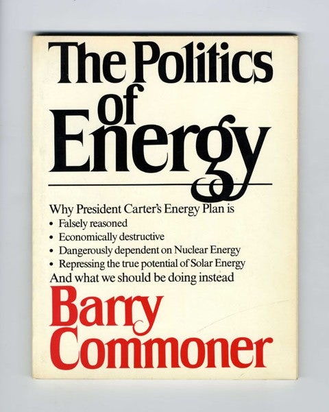 Book #34303 The Politics of Energy. Barry Commoner.