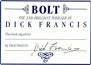 Bolt - 1st Edition/1st Printing