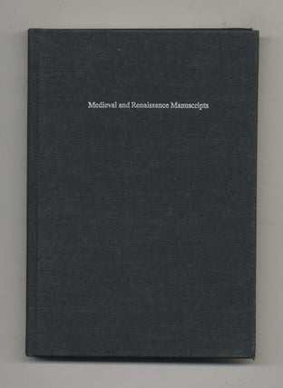 Book #41104 Medieval and Renaissance Manuscripts in California Libraries. Mirella Ferrari