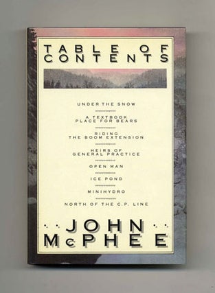Book #45036 Table of Contents - 1st Edition/1st Printing. John McPhee