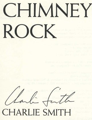 Chimney Rock - 1st Edition/1st Printing