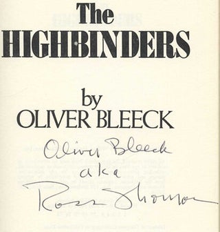 The Highbinders - 1st Edition/1st Printing