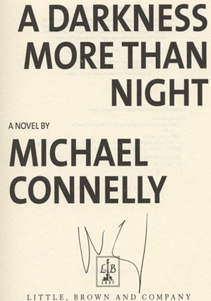 A Darkness More Than Night - 1st Edition/1st Printing