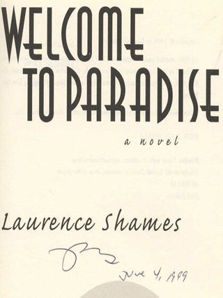 Welcome to Paradise: A Novel - 1st Edition/1st Printing