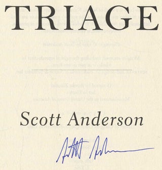 Triage - 1st Edition/1st Printing