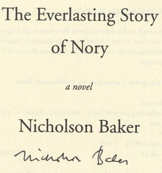 The Everlasting Story of Nory: A Novel - 1st Edition/1st Printing