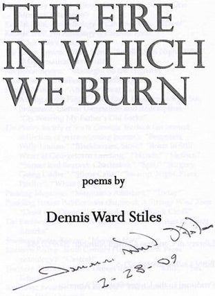 The Fire in Which We Burn - 1st Edition/1st Printing