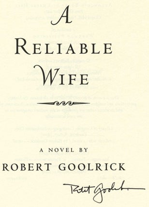 A Reliable Wife - Limited Signed Edition