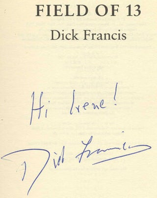 Field of 13 - 1st UK Edition/1st Printing