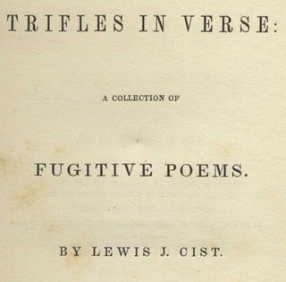 Trifles in Verse: A Collection of Fugitive Poems