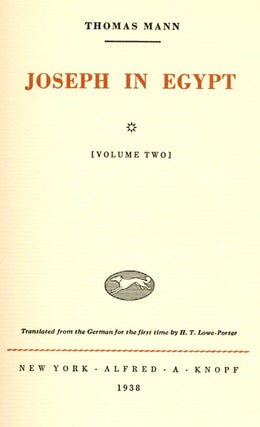 Joseph in Egypt