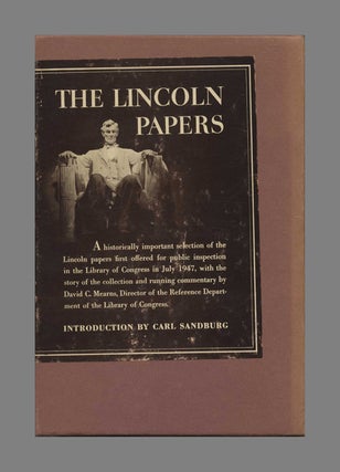 Book #51214 The Lincoln Papers: The Story of the Collection with Selections to July 4, 1861 -...