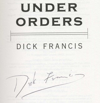 Under Orders - 1st Edition/1st Printing