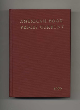 American Book Prices Current 1989