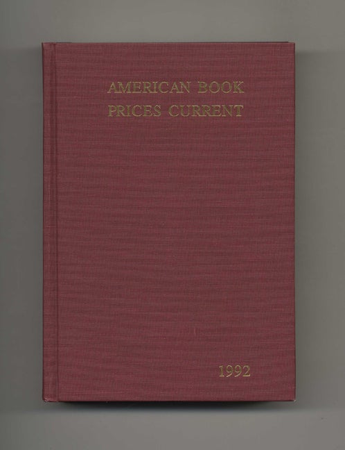Book #51385 American Book Prices Current 1992