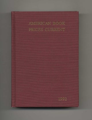 Book #51385 American Book Prices Current 1992