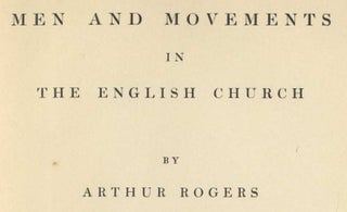 Men and Movements in the English Church - 1st Edition/1st Printing