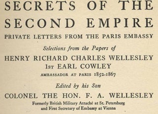 Secrets of the Second Empire: Private Letters from the Paris Embassy