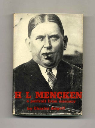Book #52835 H. L. Mencken: A Portrait From Memory. Charles Angoff