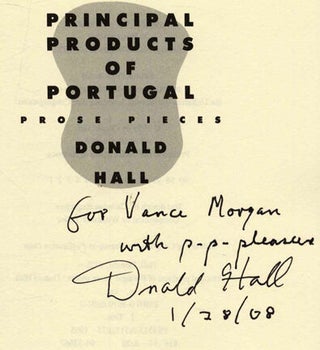 Principal Products of Portugal: Prose Pieces - 1st Edition/1st Printing