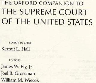 The Oxford Companion to the Supreme Court of the United States