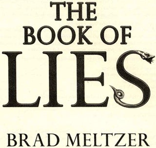 The Book of Lies - 1st Edition/1st Printing