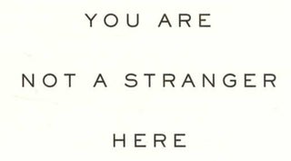 You Are Not a Stranger Here - 1st Edition/1st Printing