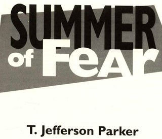 Summer of Fear - 1st Edition/1st Printing