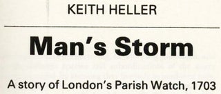 Man's Storm: a Story of London's Parish Watch, 1703 - 1st Edition/1st Printing